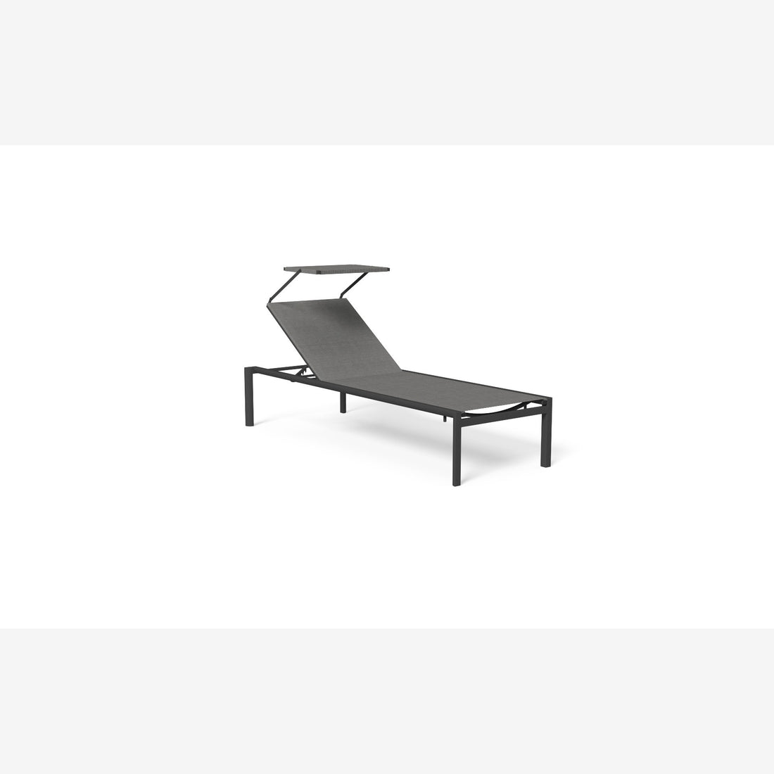 Talenti Nunù Sonnenschirm für Liege Charcoal Schwarz