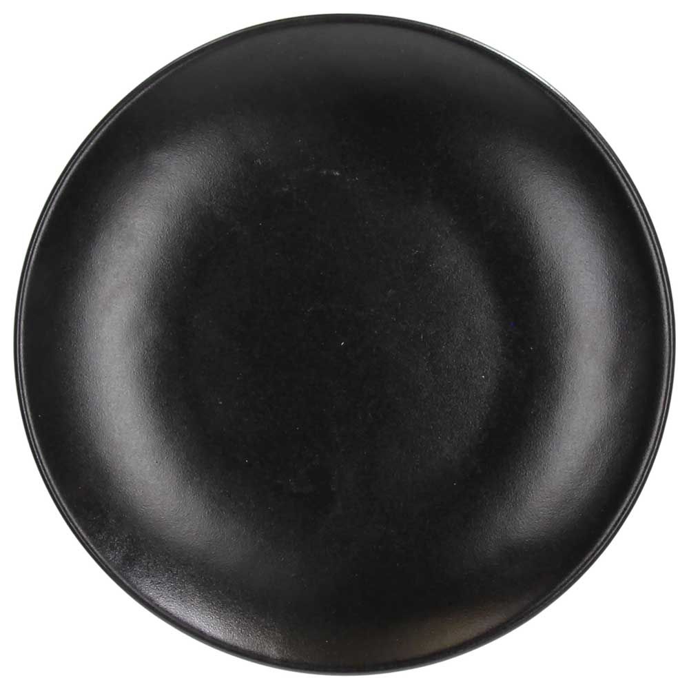 Tognana Ritual Super Strong Piatto Dessert in Stoneware Nero Ø20xH2 cm – Piattino Resistente in Gres per Dolci e Frutta