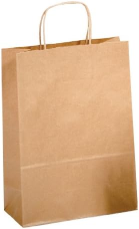 Saul Sadoch Conf. 25 Stk. x Beutel aus Papier mit gedrehtem Henkel havanna 26x12x36 cm