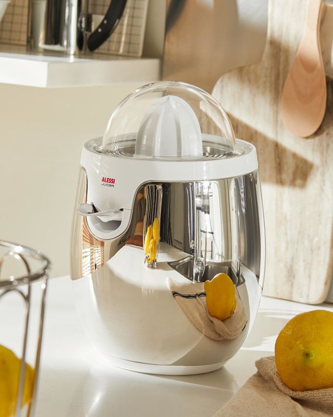 Alessi Elektro-Zitruspressen SG63 W Weiß