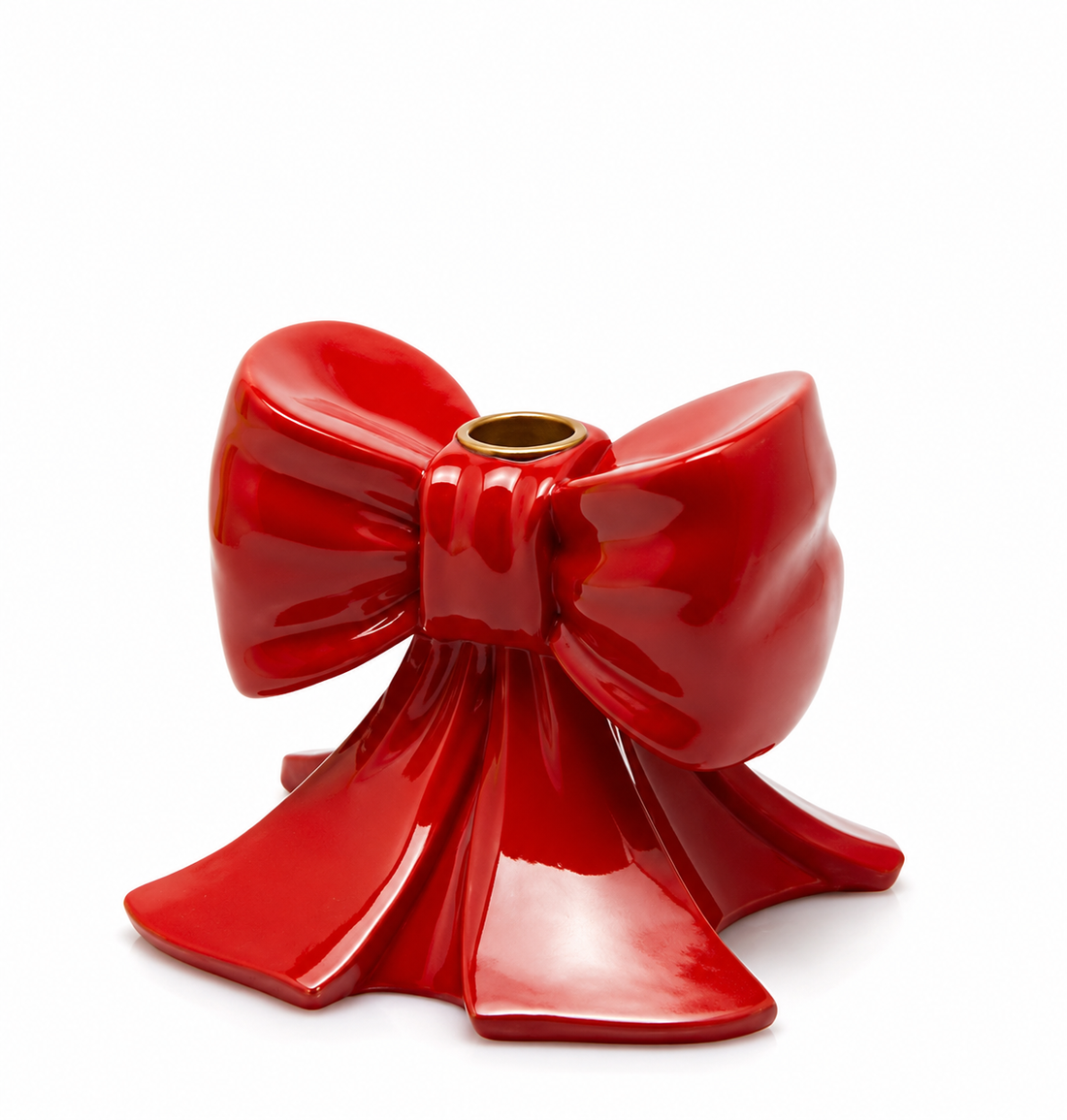 EDG Enzo De Gasperi Kerzenhalter Schleife H 11 Cm L 13 Cm L 13 Cm Rot