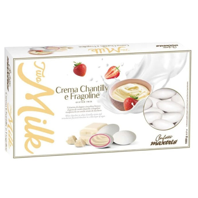 Maxtris Konfetti Two Milk Crema Chantilly und Erdbeeren 1 kg