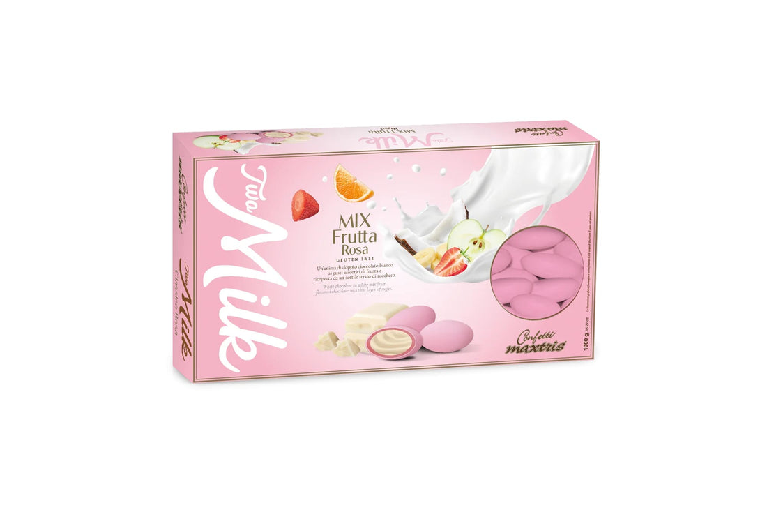 Maxtris Dragees Two Milk Mix Frucht Rosa 1 Kg