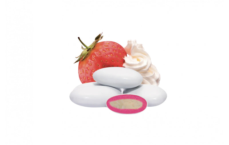 Maxtris Dragees Zwei-Schicht Sahne und Erdbeere 1 kg