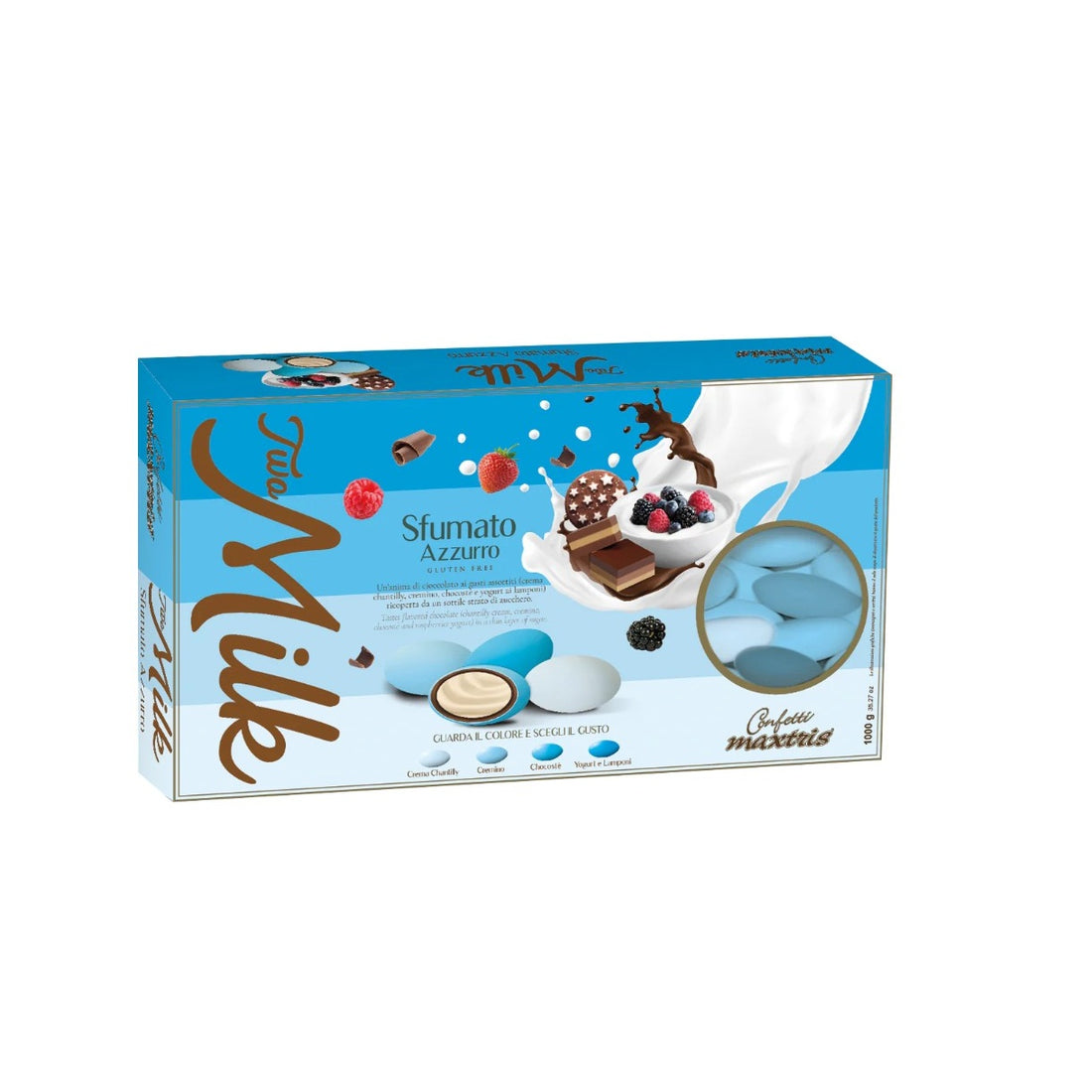 Maxtris Dragees Two Milk Sfumato Blau 1 Kg
