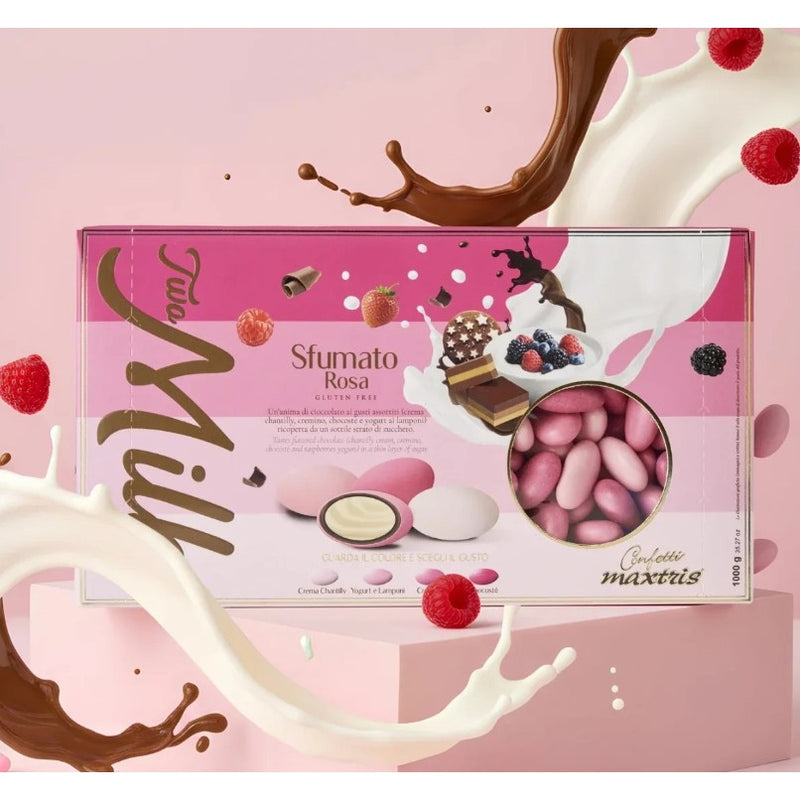 Maxtris Dragees Two Milk Sfumato Rosa 1 Kg
