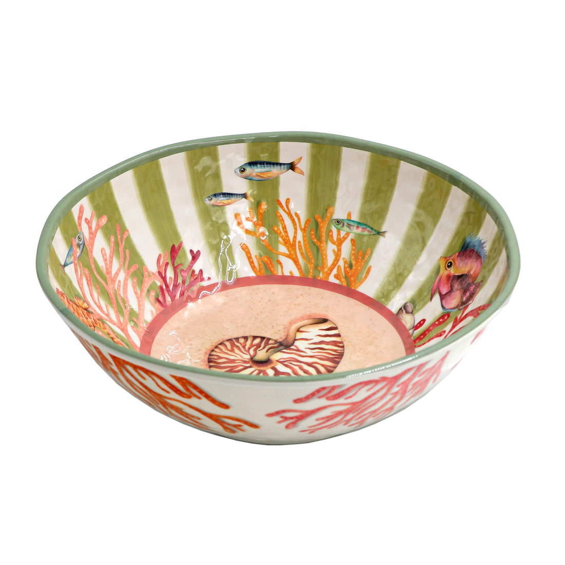 ROSE & TULIPANI Uferzone Salatschüssel D 36 Cm Korallen Melamin