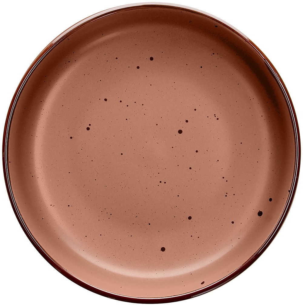 Tognana Urban Bruges Piatto Fondo in Stoneware Rosso Terra Ø18,5xH5,5 cm – Piatto Elegante in Gres per la Tavola