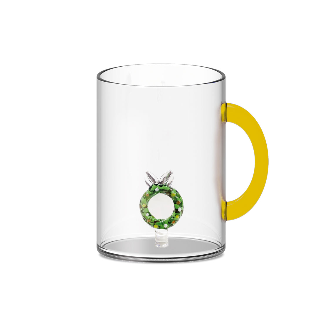 WD LifeStyle Glas-Becher Borosilikat Cc 420 Ml Dekoration Weihnachtskranz
