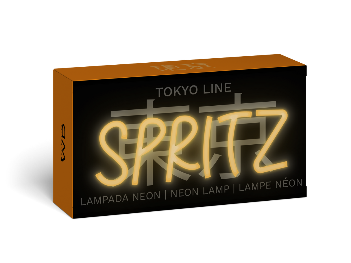WD LifeStyle Neon-Schild mit Plexiglas-Rahmen 23 x 13 cm Deko Spritz