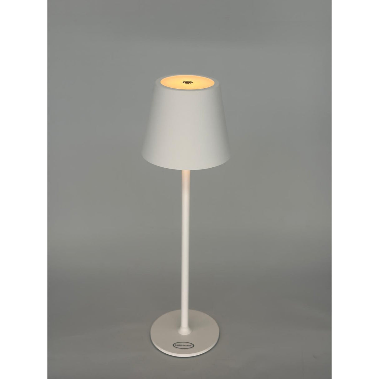 L'Arcolaio LED-Lampe Touch Wiederaufladbar H 38 cm 10 x 10 cm IP54 Round Pro Weiß