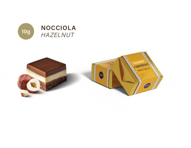 Maxtris Cremino Nocciola Astuccio 100 g – Cioccolatini Cremini alla Nocciola e Cioccolato al Latte per Feste Natale e Idee Regalo