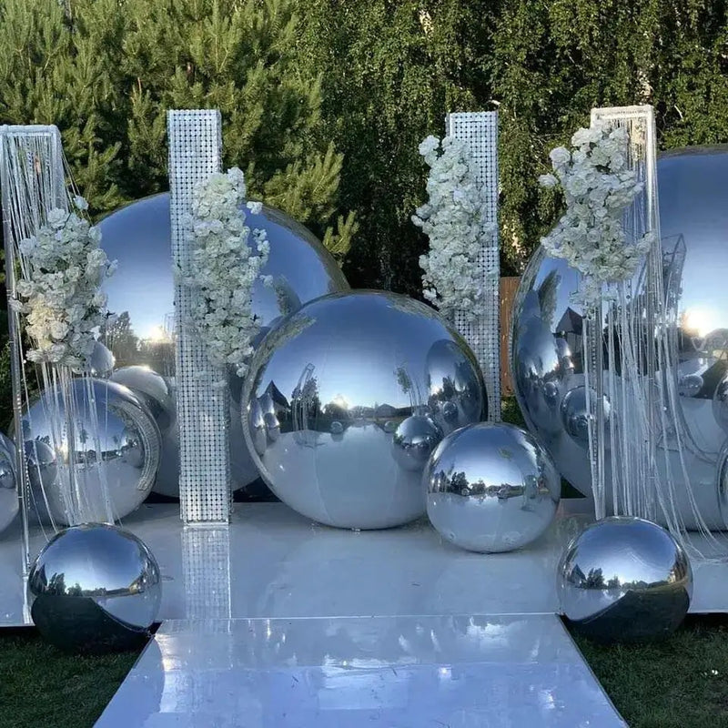 EDG Enzo De Gasperi Decoro Mirror Palla D 180 Cm Silber