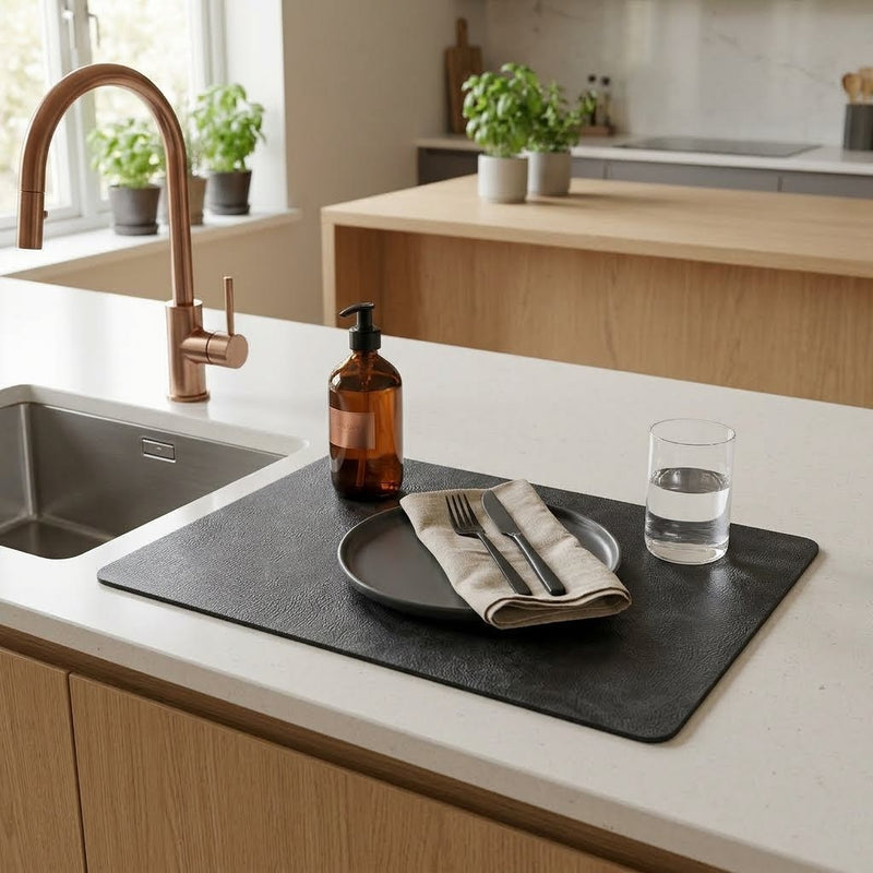 Versa Tovaglietta Americana Grigio Scuro 30x45 cm in PVC – Tovaglietta da Tavola Pratica e Lavabile