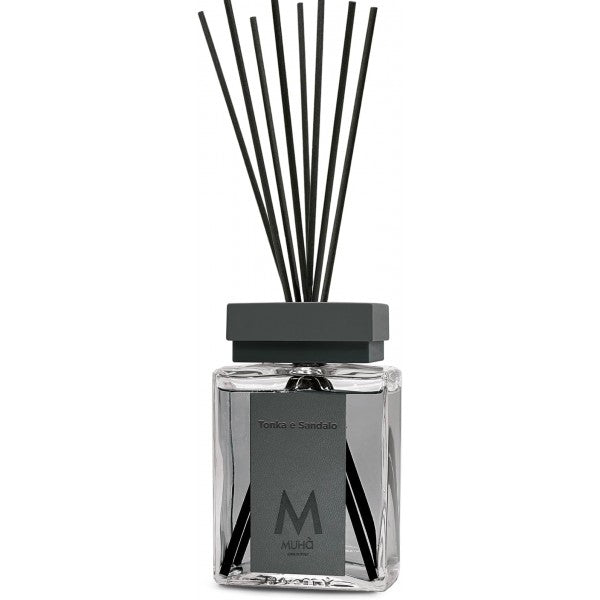 Muhà Luxe Raumdiffusor mit Tonka- und Sandelholzstäbchen 500 ml