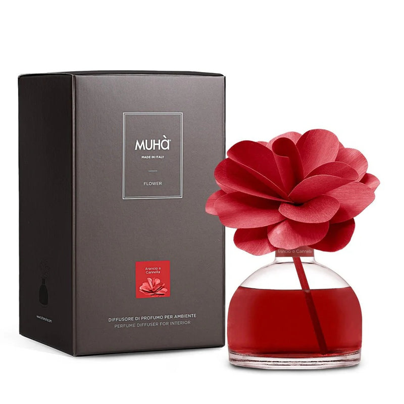 Muhà Flower Profumatore Diffuser Kamelia 200ml Orange & Zimt