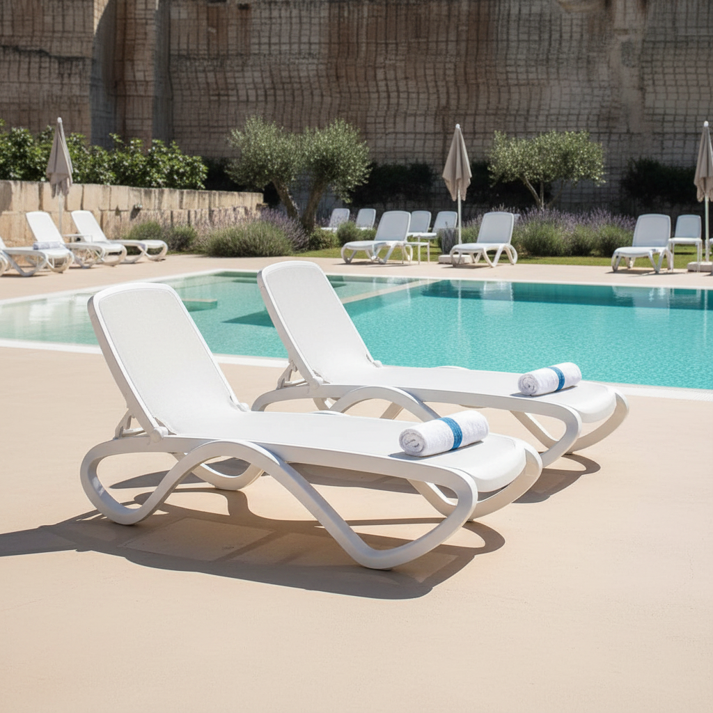 Hotel pool terrace