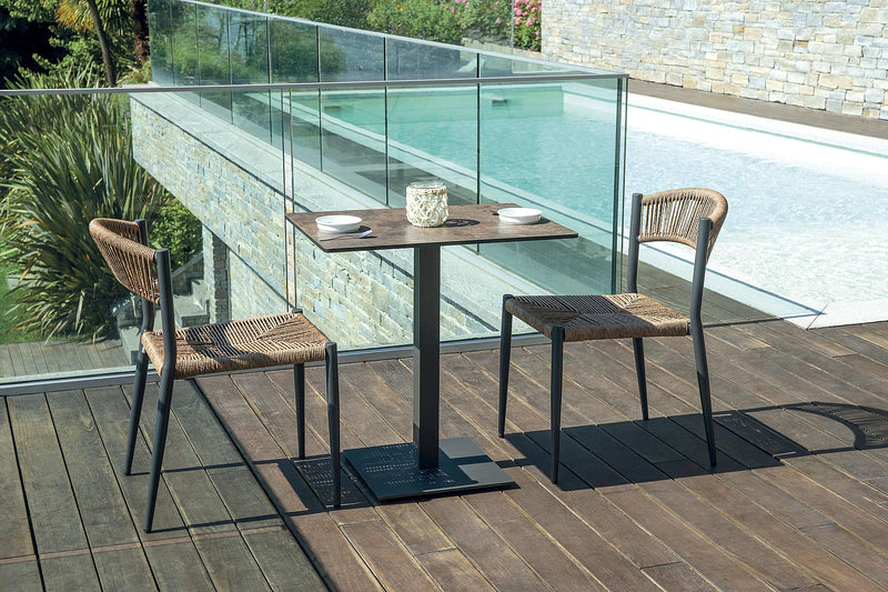 Moia Greenwood Piano Tavolo in HPL Ardesia 55x70 cm – Piano per Tavolo da Esterno