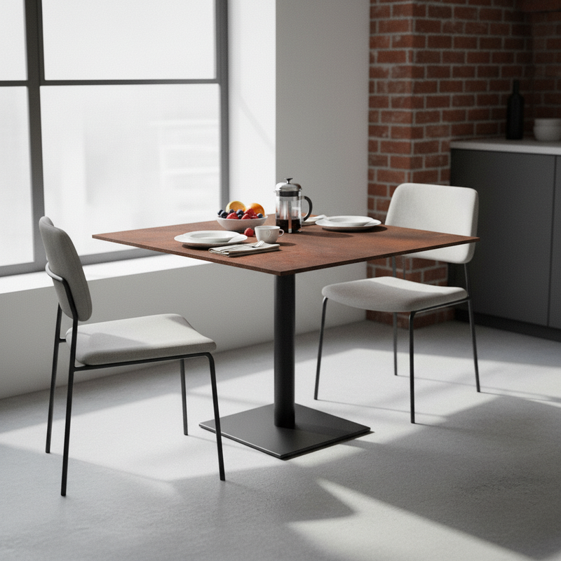 Piano HPL Corten Climb 70x70 – Casa Colazione Industrial Chic