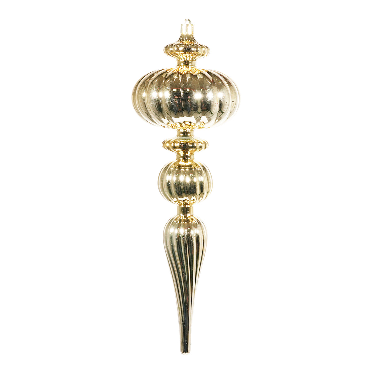 arpimex arpimex ornamento di natale stile barocco appuntito 10 x 31 cm plastica oro ean 8018318536991