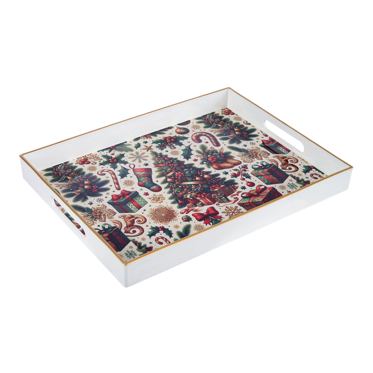 arpimex arpimex vassoio decorato natalizio 40 x 30 cm legno multicolor ean 8018318504532