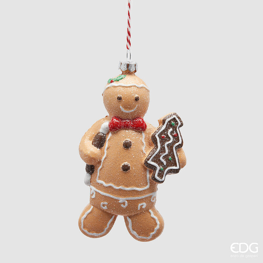 edg enzo de gasperi edg enzo de gasperi addobbo di natale biscotto marzapane h 12 cm hazelnut ean 8059824539106