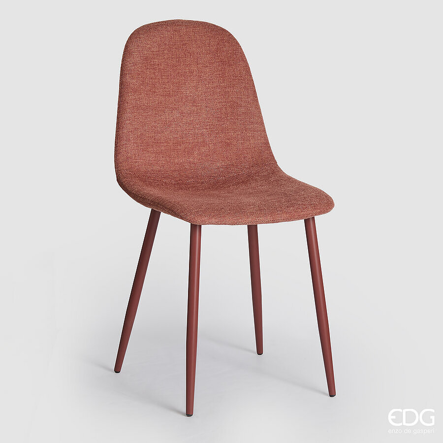 edg enzo de gasperi edg enzo de gasperi sedia charton h 85 x l40 x p52 cm colore ruggine ean 8059824622068