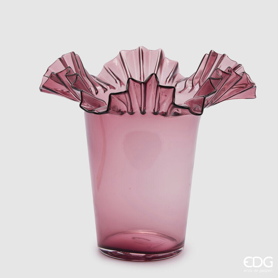 edg enzo de gasperi edg enzo de gasperi vaso balze svasato h 34 cm d 405 cm rosa antico ean 8059824336088