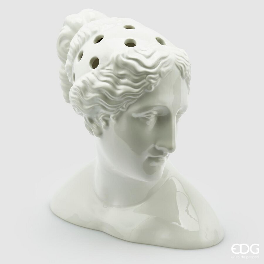 edg enzo de gasperi edg enzo de gasperi vaso testa paolina 34x23 cm h 36 cm white vaso decorativo design artistico elegante ean 8059824227799