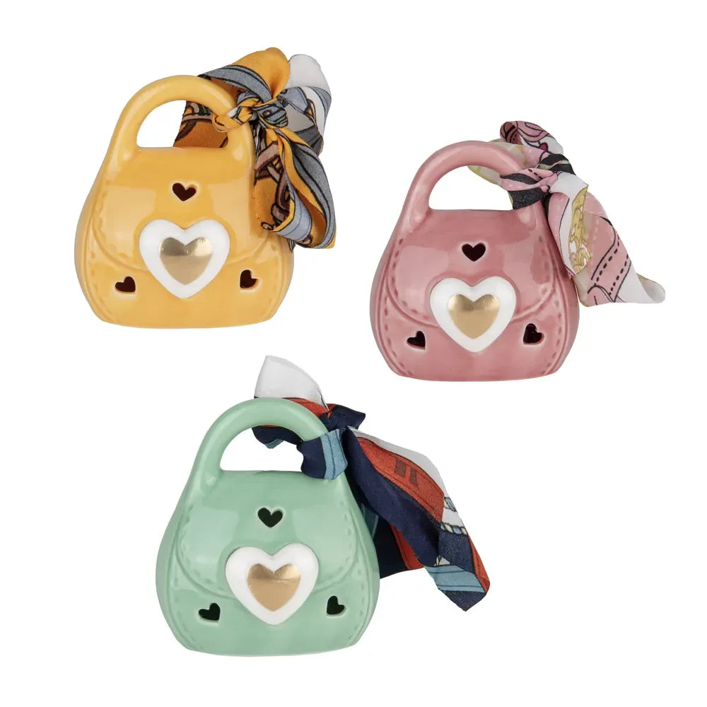 ETM LED-Handtasche Porzellan H 9 cm Gastgeschenk