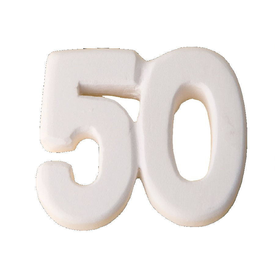 etm etm gesso 50 anni bomboniera applicazione 35 cm bianco 12 pz ean 8053853834652