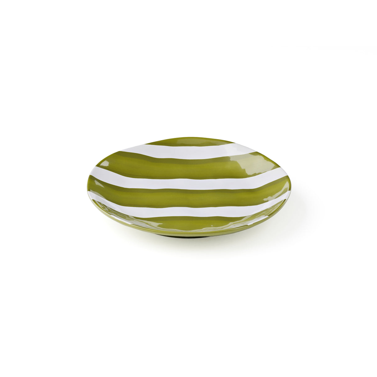 guzzini guzzini piatto dessert riviera melamina d 215 cm bianco verde ean 8008392426998