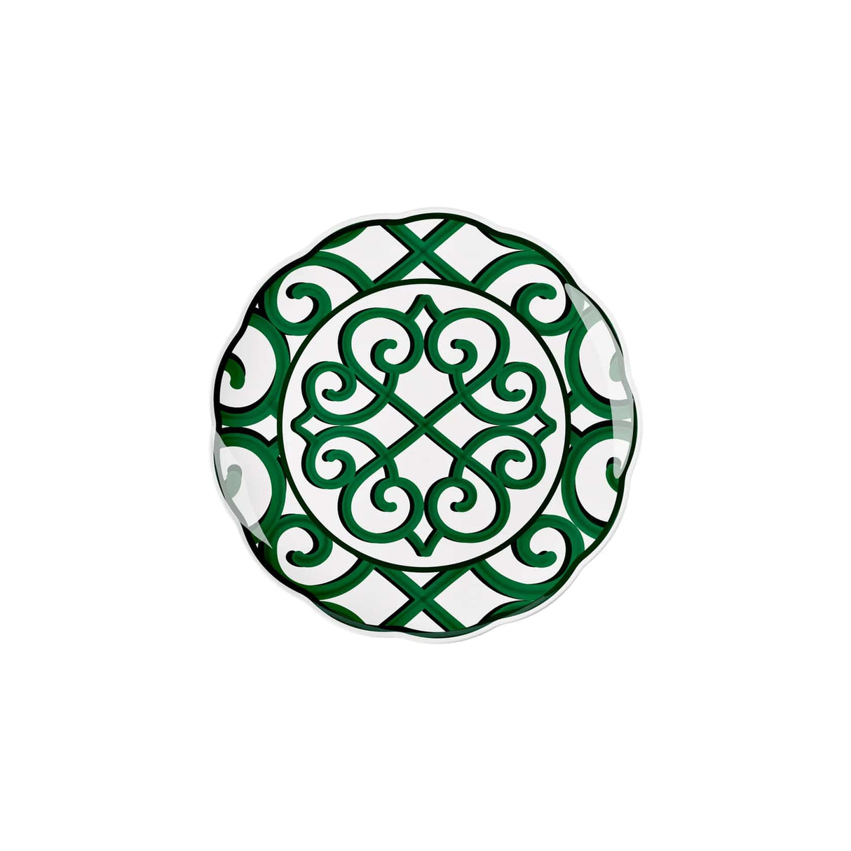 guzzini guzzini vassoio tondo grande natalizio harmonia melamina d 4550 cm table decor bianco verde ean 8008392412861