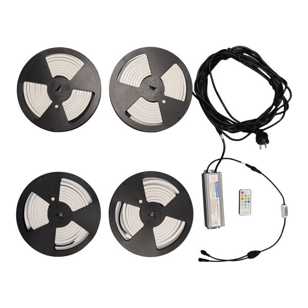 larcolaio larcolaio luci led in silicone 8x8 mm per pergola bioclimatica dimmer 3x4 m ean 8004944787777