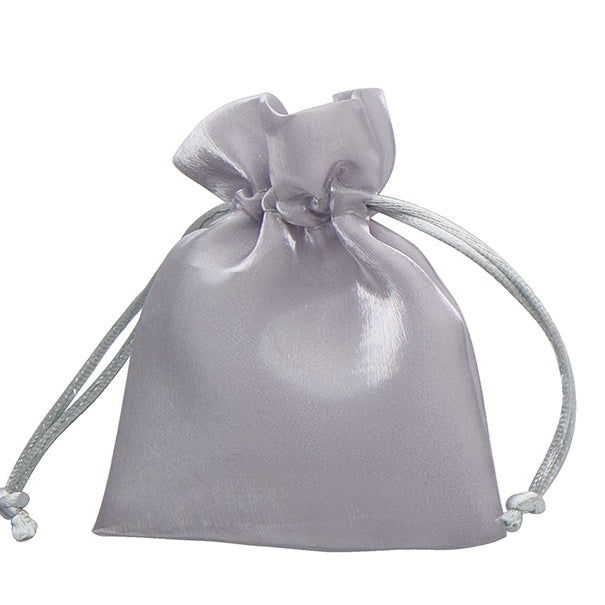larcolaio larcolaio sacchetto organza lucido 9x12 cm portacanfetti silver bomboniera elegante 12 pz ean 8059558631633