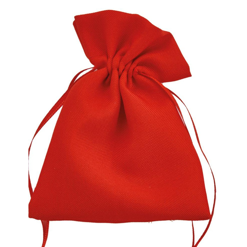larcolaio larcolaio sacchetto tessuto 9x12 cm portacanfetti rosso bomboniera elegante 12 pz ean 8054751444233