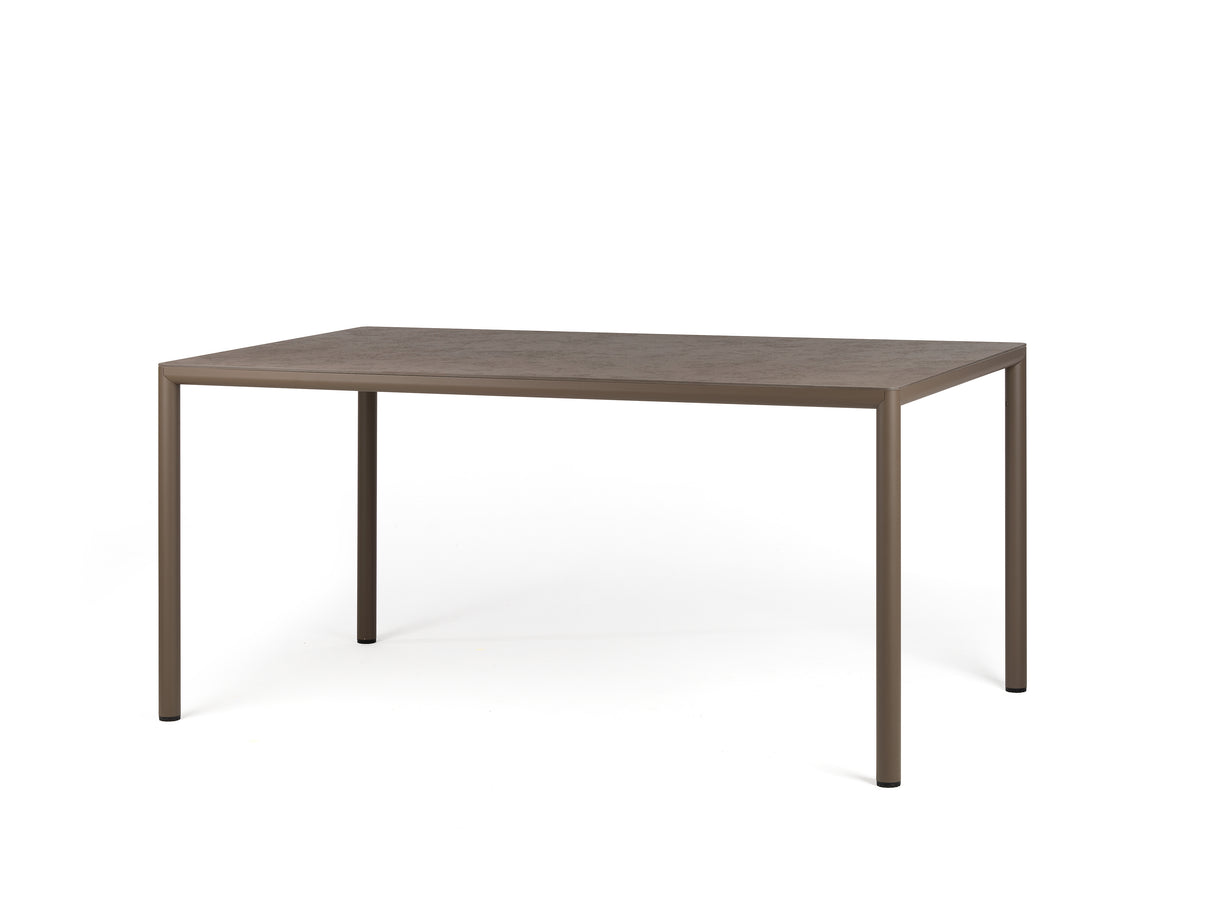 nardi nardi piave 160 x 90 tavolo rettangolare verniciato tabacco lamin materia tabacco ean 8010352555662