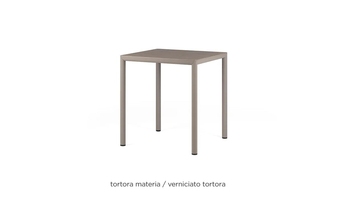 nardi nardi piave 70 tavolo quadrato verniciato tortora lamin materia tortora ean 8010352554399