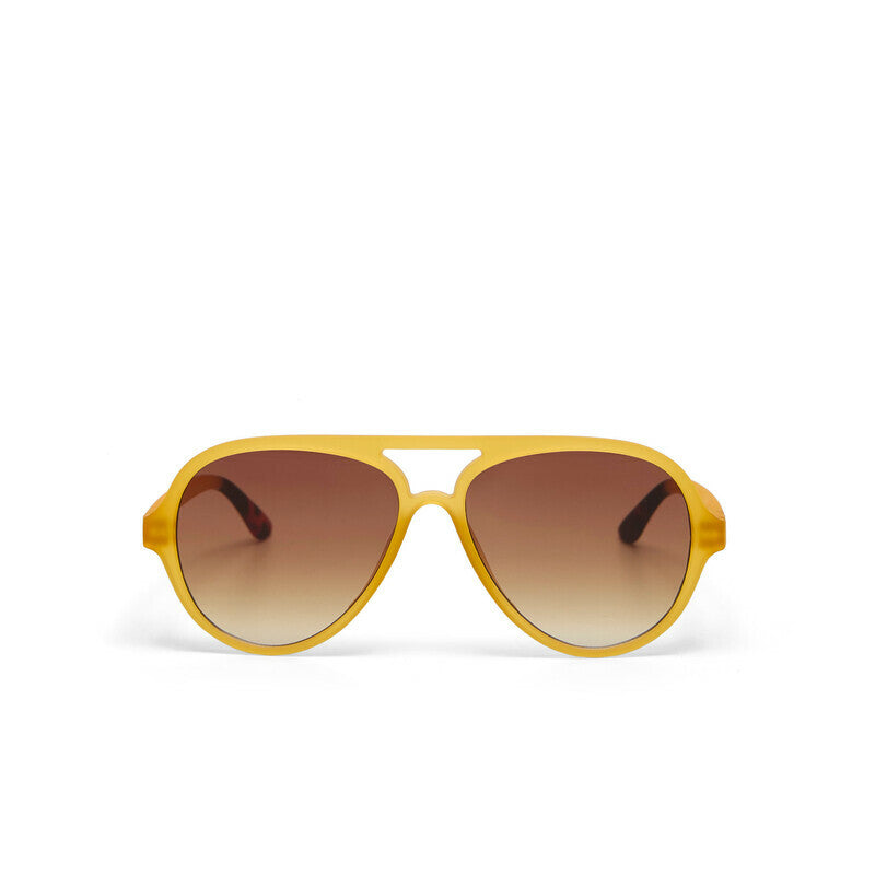 okkia okkia occhiale da sole premontato a forma di goccia mod alessio soft touch giallo lenti brown ean 8056211375415