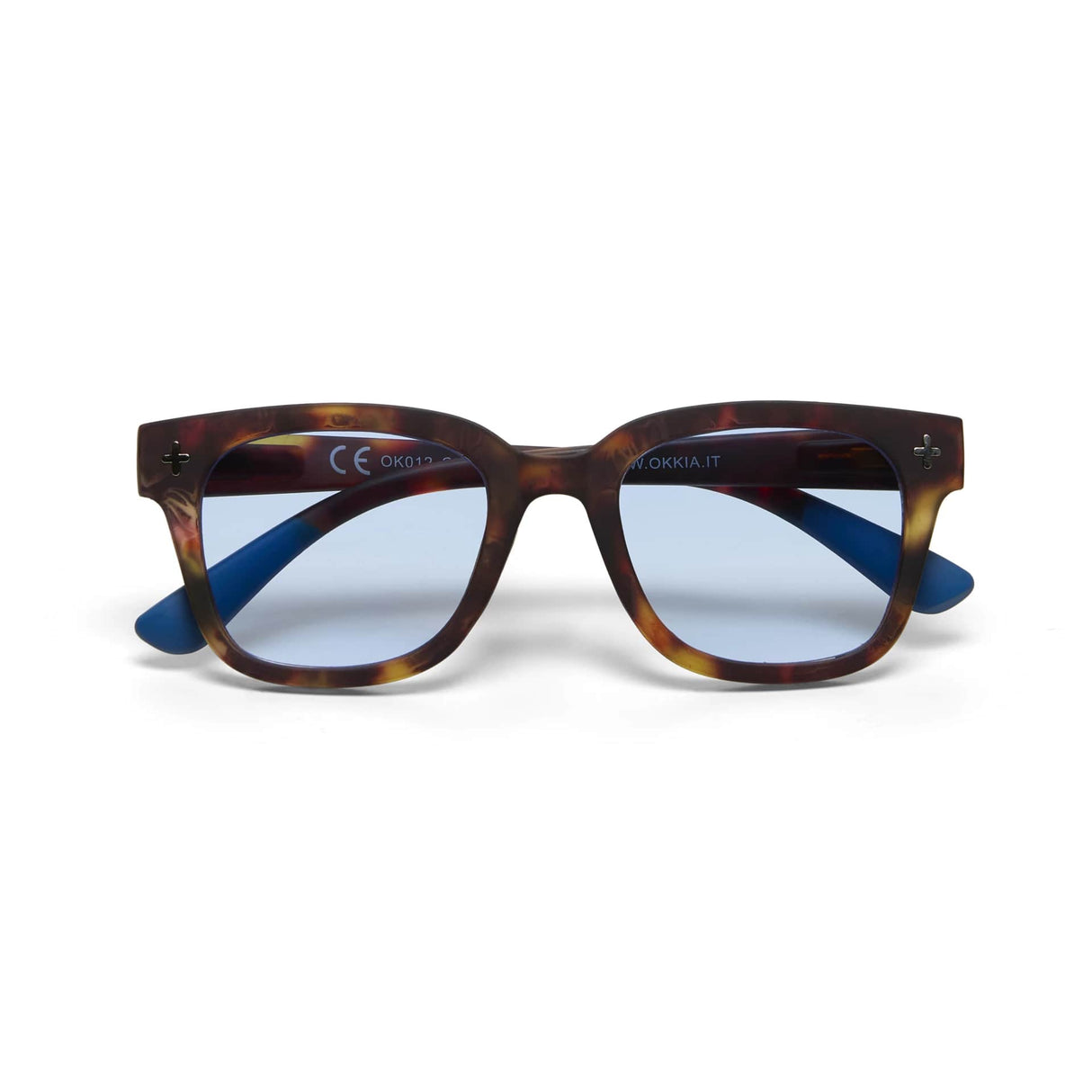 okkia okkia occhiale da sole premontato mod giovanni classic havana w blue finals ean 8052862286131