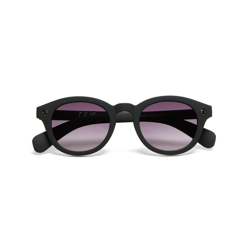 okkia okkia occhiale da sole premontato mod milano soft touch black lenti black ean 8056211375637