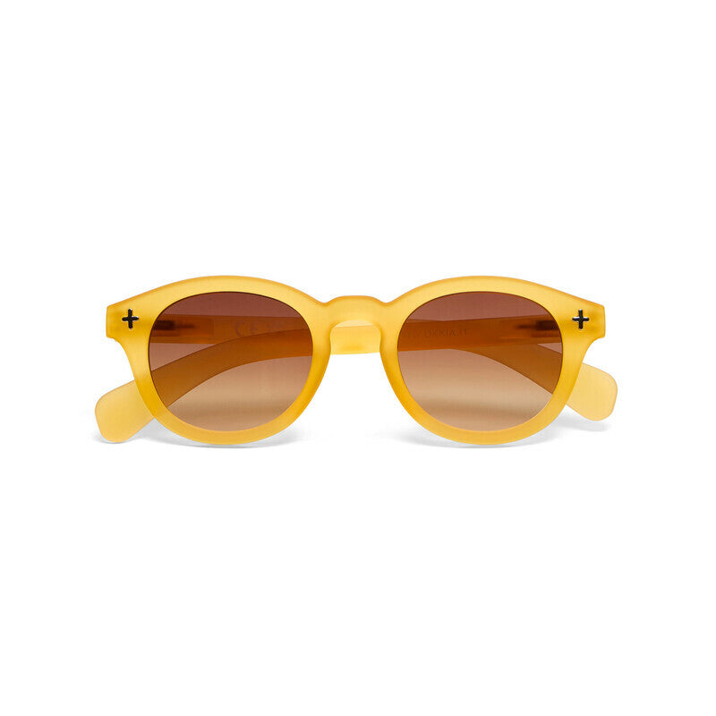 okkia okkia occhiale da sole premontato mod milano soft touch traslucent yellow lenti brown ean 8056211375682