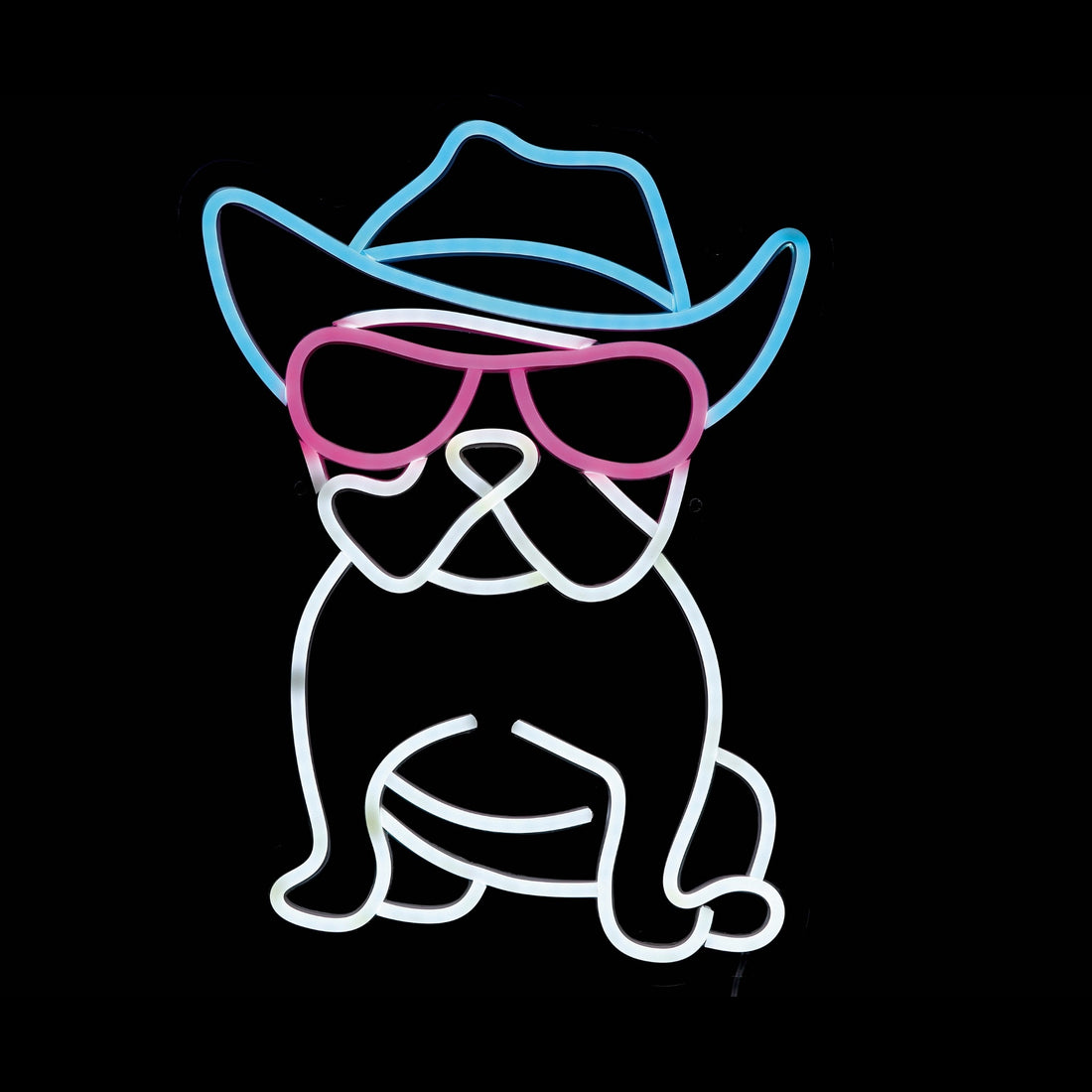 regalo italiano regalo italiano insegna neon led m funny dog 30 x 40 cm decorazione luminosa da parete ean 8057586212275