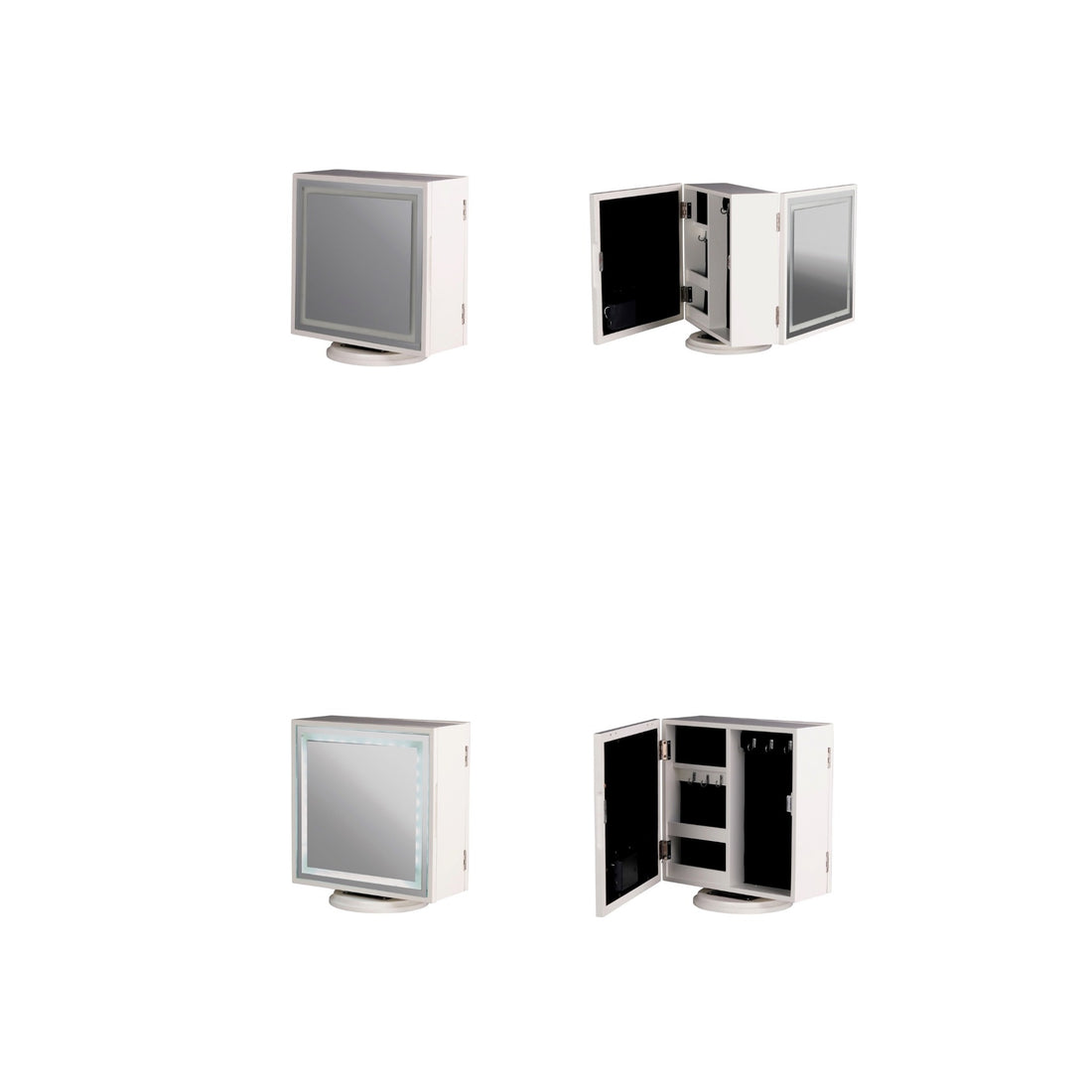regalo italiano regalo italiano specchio portagioie con led in mdf 30 x 18 x 33 cm organizer gioielli con specchio ean 8021785733855