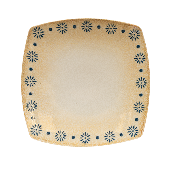 saturnia saturnia collezione table piatto portata quadro l 31 cm h 35 cm diag 37 cm porcellana tokio decorata ean 8003342037033