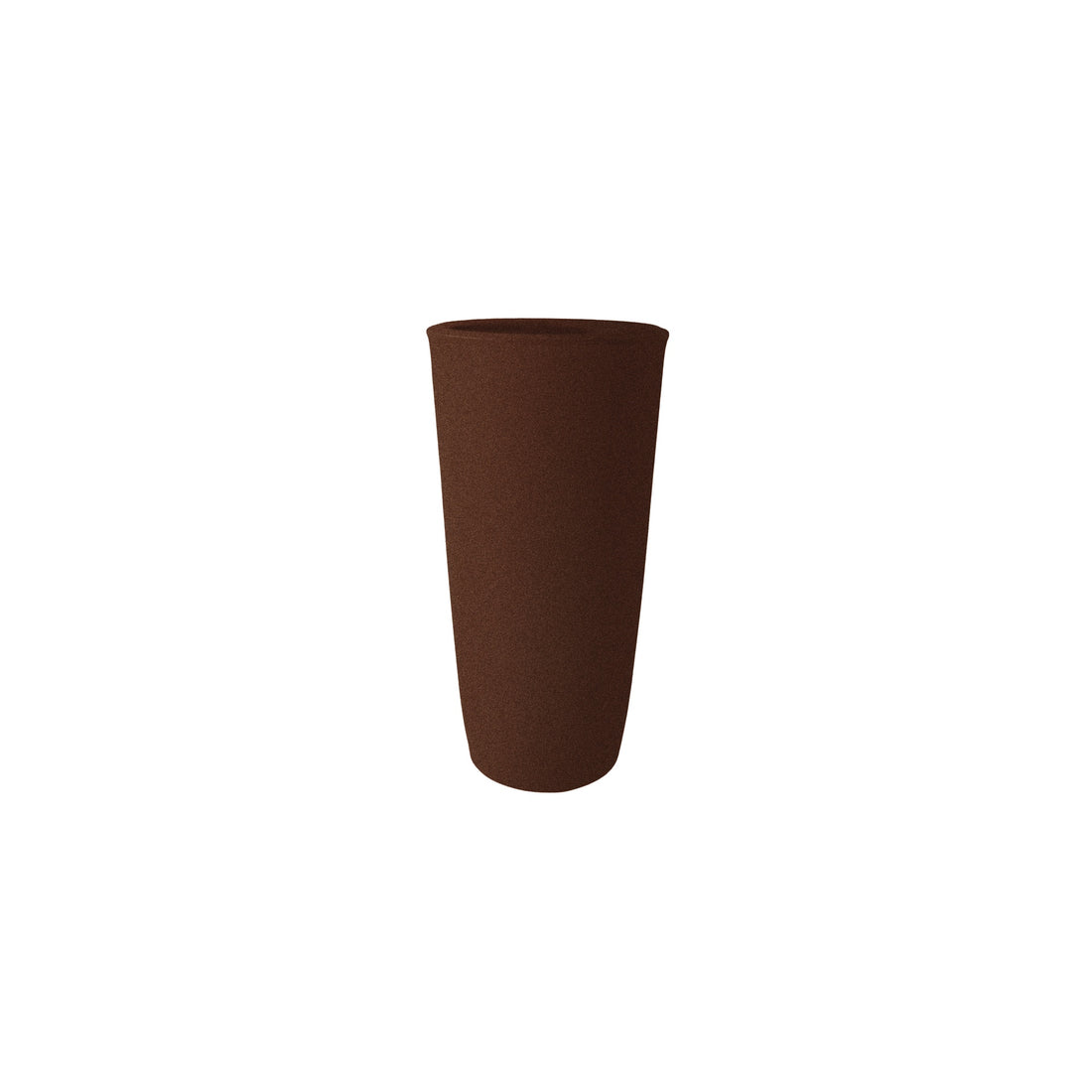 Vaso a colonna alto da interno ed esterno con finitura calda Bronze. TeraPlast Dafne 50, resina, Ø50×H99 cm, 46 L. ean 8051560208322