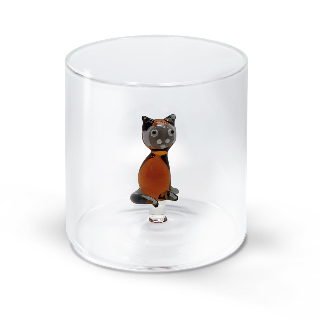 wd lifestyle wd lifestyle bicchiere vetro borosilicato cc 250 ml decoro gatto siamese ean 8053300577286