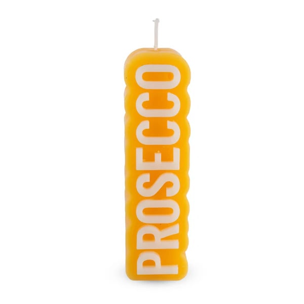 wd lifestyle wd lifestyle candela profumata decoro prosecco 39 x 48 x 135 cm paraffina torta di noci pecan ean 8055035682365