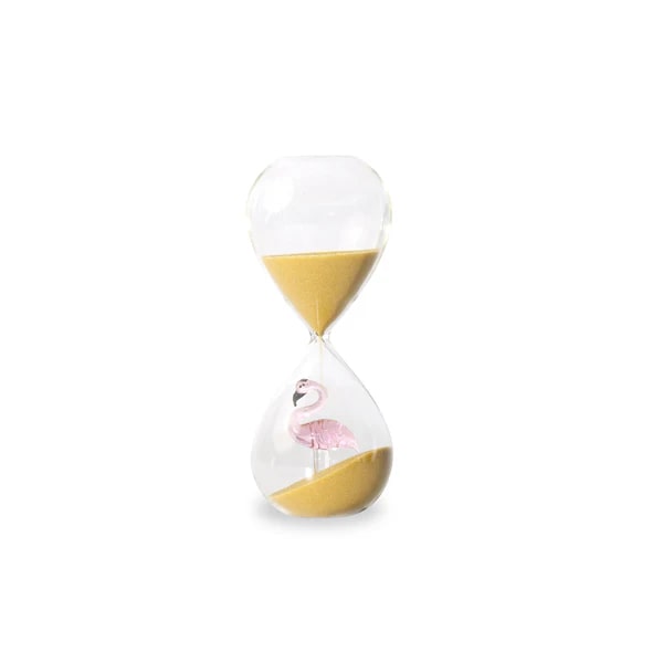 wd lifestyle wd lifestyle clessidra in vetro borosilicato con decoro interno fenicottero rosa ean 8055035682273