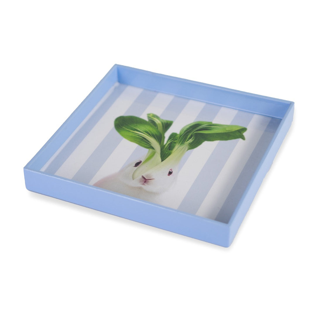 wd lifestyle wd lifestyle vassoio svuota tasche quadrato 20x20 cm con coniglio elegante e decorativo ean 8053300579259